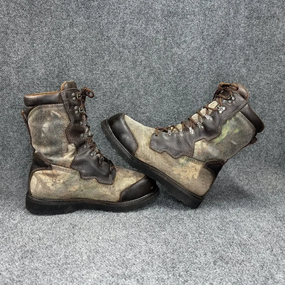 Rocky BearClaw 2 GTX Boots Men 10 Brown Leather Camo Gore-Tex Waterproof Hunting